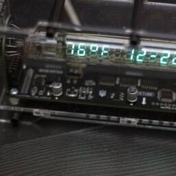 Vfd Clock On Iv-27 Vacuum Fluorescent Tube. Original Acrylic Case Design. Usb Supply - thumbnail 4