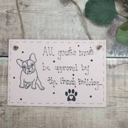 Handmade French Bulldog Wooden Plaque Frenchie Home Decor - thumbnail 3