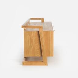 Oak Cabinet Chest On Vinyls Turntable Rtv - thumbnail 3
