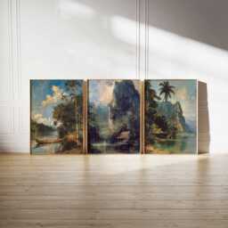 Set Of 3 Thailand Posters, Travel Prints, Wall Art, Thai Prints Set, Decor, Landscape Posters - thumbnail 2
