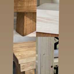 Set Of 2 Wooden Decorations, Home Furnishings, Antique Pine Coffee Table & Wall Shelf, Quality Handmade in UK - thumbnail 4