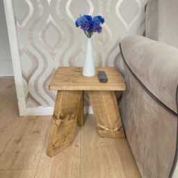 Set Of 2 Wooden Decorations, Home Furnishings, Antique Pine Coffee Table & Wall Shelf, Quality Handmade in UK - thumbnail 3