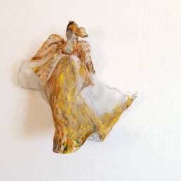 Teen Girl Room Wall Art Kids Decor Fairy Figurine Hanging Metal Wire Mesh Sculpture Ooak - thumbnail 2