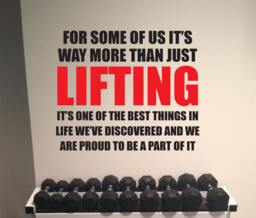 Lifting Motivation, Gym Wall Lifting Quote Decal. Fitness Motivation Quote - thumbnail 1