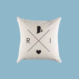 Rhode Island Ri Home State Canvas Pillow Or Cover - thumbnail 2
