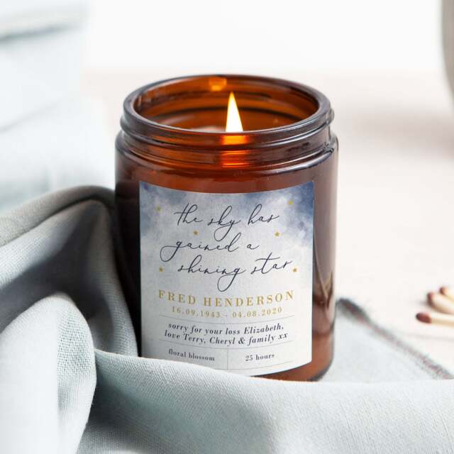 "Personalised Sympathy Candle " - image 1