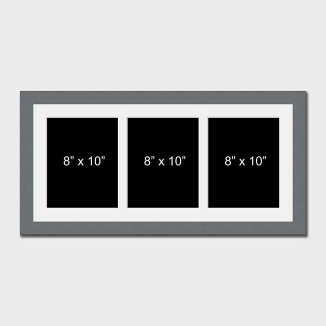 "Multi Photo Picture Frame - Holds 3 8""x10" - image 1