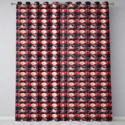 Flamingo Sunset Lake Tropical Scenic Seamless Pattern Exotic Bird Design Readymade Eyelet Ring Top Thermal 100% Blackout Curtains - thumbnail 2