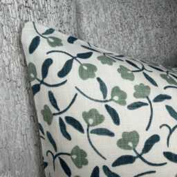 Dainty Floral Cotton Cushion Cover 12 X 20 - thumbnail 2