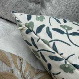 Dainty Floral Cotton Cushion Cover 12 X 20 - thumbnail 3