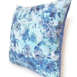 Blue Floral Batik Pillow Cover 16 - thumbnail 3
