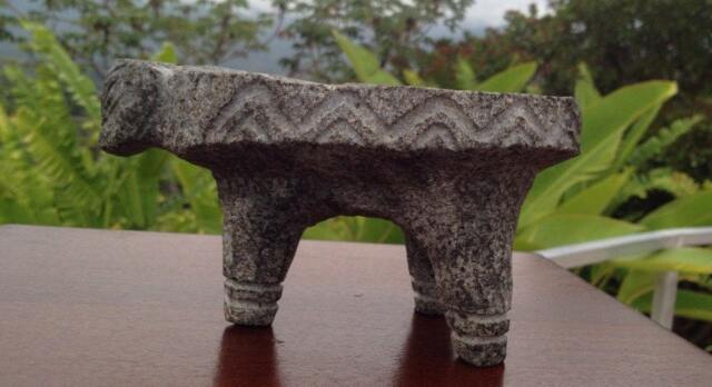 Borucan Indian Stone Metate, Grinding Sculpture, Authentic, Historical, Limited - image 1