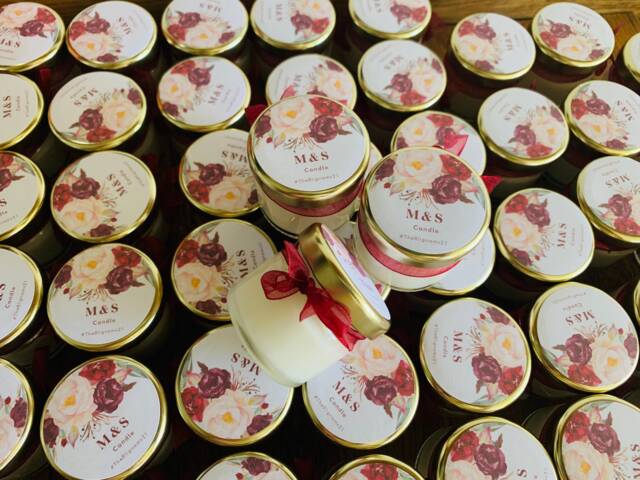 Wholesale Wedding Favours - Personalised Mini Soy Candle Gifts - image 1