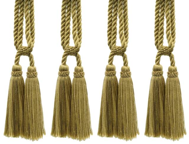 "D??copro Double Tassel Curtain & Drapery Tieback, Length 5 1/2"" - 14cm, Spread 27" - image 1