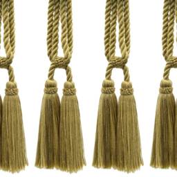 "D??copro Double Tassel Curtain & Drapery Tieback, Length 5 1/2"" - 14cm, Spread 27" - thumbnail 2