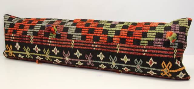 King Kilim Lumbar Pillow Cover - 14x48 Inch, Turkish Oriental Design - image 1