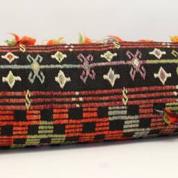 King Kilim Lumbar Pillow Cover - 14x48 Inch, Turkish Oriental Design - thumbnail 3