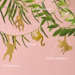 Primate Plant Animal Decorations - Set Of 5 Houseplant - thumbnail 2