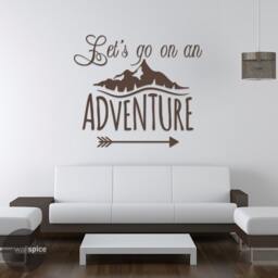 Let's Go On An Adventure Vinyl Wall Decal Sticker - thumbnail 2