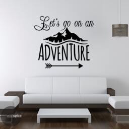 Let's Go On An Adventure Vinyl Wall Decal Sticker - thumbnail 1