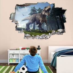 Dinosaur Jungle Wall Sticker Mural Decal Print Art Kids Bedroom Decor Bh22 - thumbnail 2