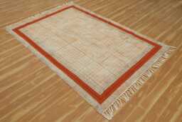 Handmade Cotton Block Print Rug Indian Woven Area Rug, 2x3 To 12x18 - thumbnail 1