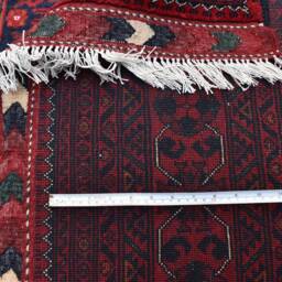 Large Afghan Rugs, High Quality Handmade Wool Rug, Large Red Area Tribal Turkmen Bukhara Living Room Office Rug - thumbnail 4