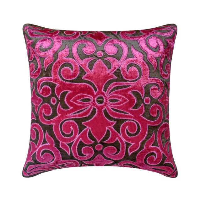 "Decorative Pink Euro Size Pillow Cover 24""x24""/26""x26" - image 1