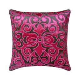 "Decorative Pink Euro Size Pillow Cover 24""x24""/26""x26" - thumbnail 1