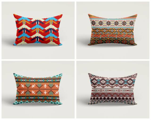 Ethnic Kilim Cushion Cover/Farmhouse Lumbar Pillow Cover/Authentic Turkish Rectangle Cover/Home Decoration Housewarming Gift - image 1