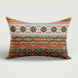 Ethnic Kilim Cushion Cover/Farmhouse Lumbar Pillow Cover/Authentic Turkish Rectangle Cover/Home Decoration Housewarming Gift - thumbnail 3