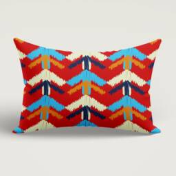 Ethnic Kilim Cushion Cover/Farmhouse Lumbar Pillow Cover/Authentic Turkish Rectangle Cover/Home Decoration Housewarming Gift - thumbnail 2