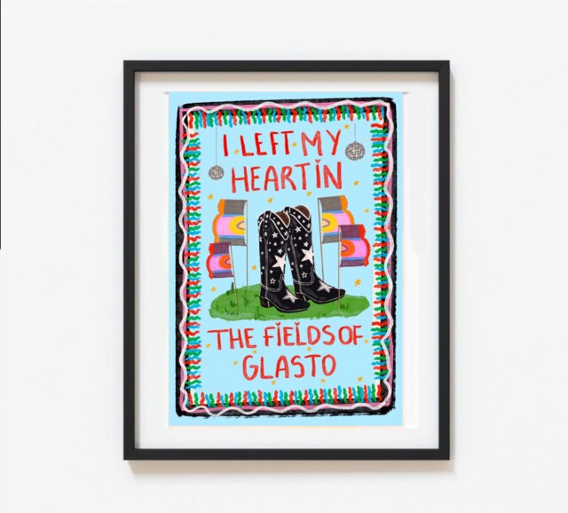 Glastonbury Festival Print - Illustrated Glasto Artwork