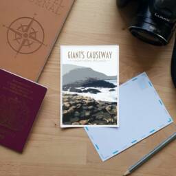 Giant's Causeway Art Print - Retro Style Northern Ireland Travel Poster - thumbnail 3