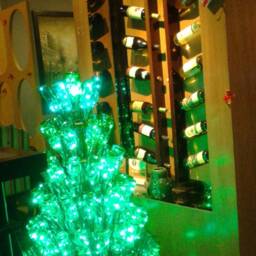 Christmas Tree Made From Beer Bottles & Led Lights - thumbnail 3