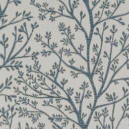 Ashley Indigo Fabric Lampshade, Tree Print, Handmade in UK - thumbnail 3