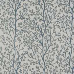 Ashley Indigo Fabric Lampshade, Tree Print, Handmade in UK - thumbnail 2