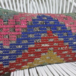 Antique Pillows, Throw Pillow Covers, Kilim Pillow, 10x20 Brown Geometric Case, Trendy 31 - thumbnail 2