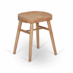 Solid Ash Wood Dining Stool. Construction. 50cm High - thumbnail 2