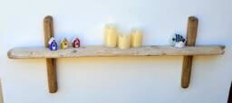 Chunky, Character Dorset Driftwood Wall Hanging Shelves Shelf 146 cm 57 - thumbnail 1