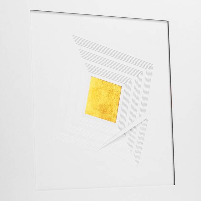 Modernist Wall Art, Original Artwork, Wall Sculpture, Minimal Paper Sculpture, Layers Of - image 1