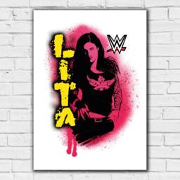 Wwe Print - Lita Spray Paint Poster Wrestling Wall Art - thumbnail 2
