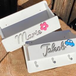 Children's Wardrobe L With Wooden Storage Box - thumbnail 2