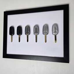 Black Ombre Popsicle Resin Wall Art 3D Lolly Pop Art - thumbnail 2