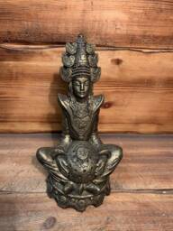 Stone Garden Gold Indian Goddess Buddha Statue Ornament