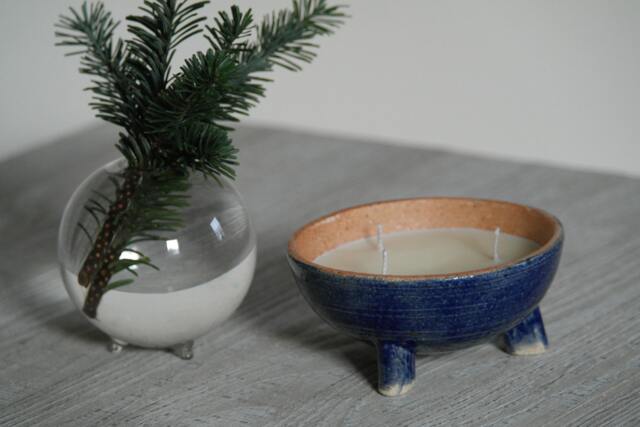 Molten Blue - 100% All Natural Premium Artistic Candles With Japanese Container Scented Therapeutic Grade Essential Oils - image 1