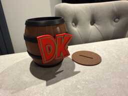 3D Printed Donkey Kong Dk Barrel Pen Holder - Retro Gaming Desk Tidy in Multiple Colours