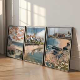 Set Of 3 St Andrews Posters, Scottish Coastal Wall Art, Seaside Print Set, Beach Decor, Modern Travel Artwork, UK Landscape - thumbnail 3