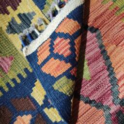 Kilim Rug Heritage, Handmade Artisan Afghan Turkish Aztec Geometric Wool 151x102 cm - thumbnail 3