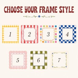 Custom Pet Portrait Wooden Key Holder With Gingham Frame, Names & Hooks - thumbnail 2